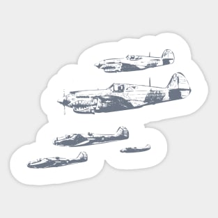 Warcraft WW2 Airplane Sticker